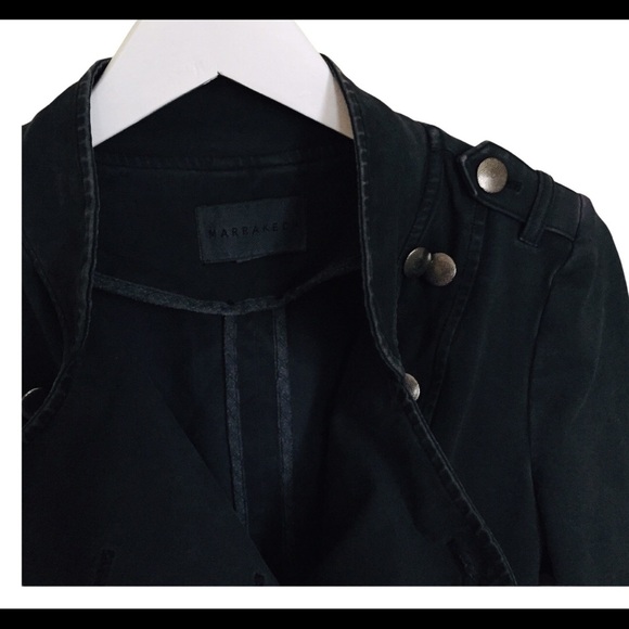 ANTHROPOLOGIE MARRAKECH Knit Cadet Button Front Jacket With Pockets Grey Small - Picture 6 of 10
